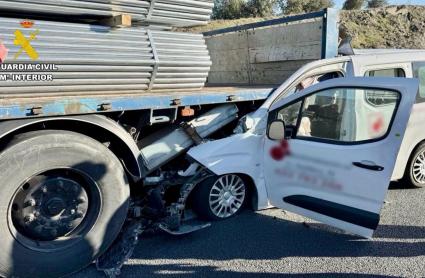 Estado en el que ha quedado el vehículo tras sufrir el accidente