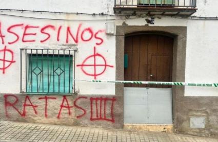 Vivienda de los dos vecinos detenidos por la desaparición y muerte de Francisca Cadenas, en la mañana del sábado 14 de marzo de 2026