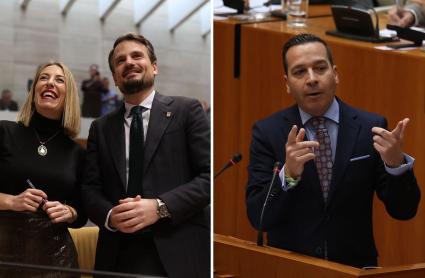 María Guardiola, Abel Bautista y Óscar Fernández