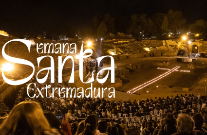 Escenificación del Vía Crucis en el anfiteatro romano