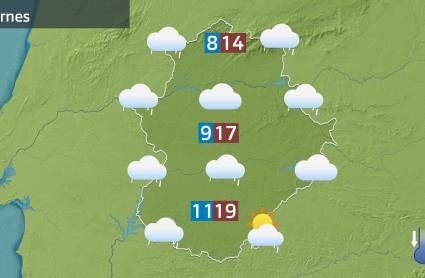 mapa de previsión del 20 de marzo