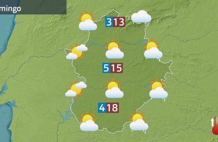 Mapa de previsión del 8 de marzo