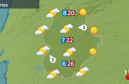 Mapa de previsión del 14 de marzo