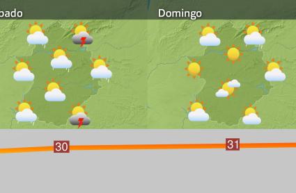Mapa de previsión del 25 de abril