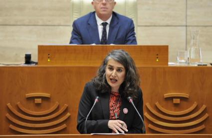 Irene de Miguel, portavoz de Unidas por Extremadura, en la Asamblea