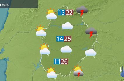 Mapa de previsión del 24 de abril