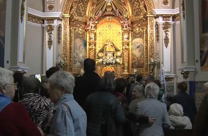 Romeros en Plasencia junto a la Virgen del Puerto