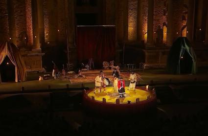 Representación de una obra en el Festival Internacional de Teatro Clásico de Mérida en una imagen de archivo