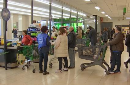 Interior de un Mercadona en Extremadura