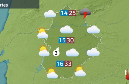 Mapa de previsión del 21 de abril