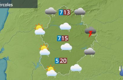 Mapa de previsión del 8 de abril