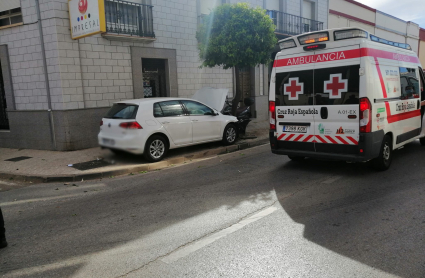 Imagen del accidente mortal en Almendralejo