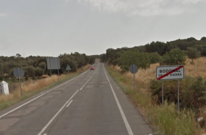 Carretera EX-201 en Bodonal de la Sierra