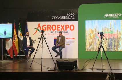 Un momento de la inauguración de la ferial virtual de Agroexpo