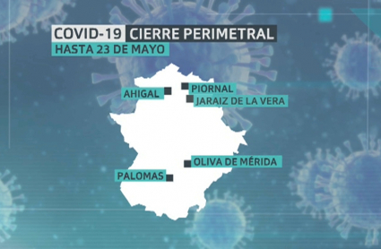 Mapa pueblos cerrados en mayo