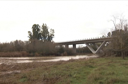 Futuro quinto puente de Badajoz sobre el río Guadiana.