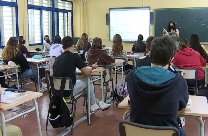 Clase de Bachillerato en Extremadura