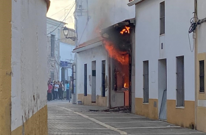 Incendio floristería en Torre de Don Miguel Sesmero