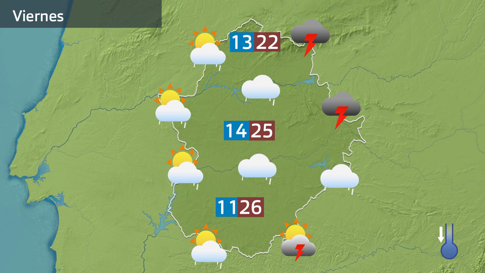 Mapa de previsión del 24 de abril