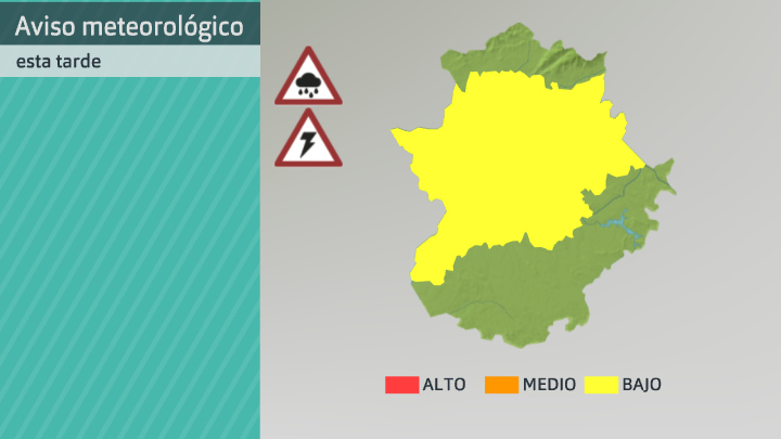 Aviso de Aemet por lluvias y por tormentas para hoy miércoles 21 de abril