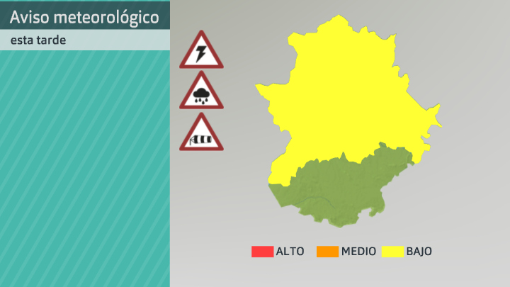 Avisos meteorológicos (Aemet) para hoy lunes 13 de septiembre