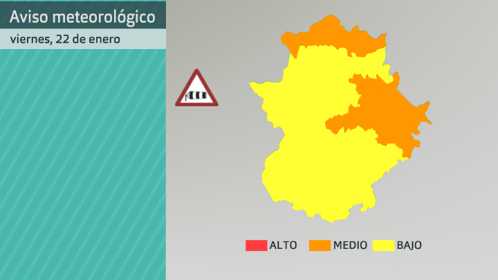 Avisos de Aemet por viento para hoy en Extremadura