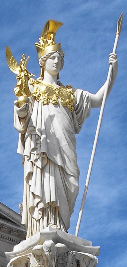 Atenea (Minerva) era la diosa de la inteligencia y de la estrategia militar