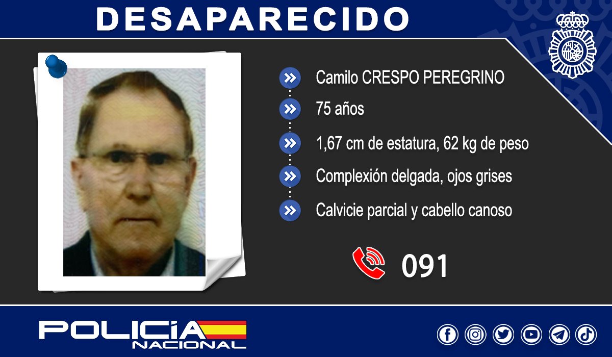 Ficha de búsqueda de Camilo Crespo