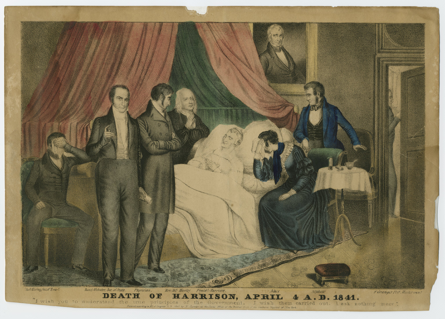 Death of Harrison 1841. De Cornell University Library