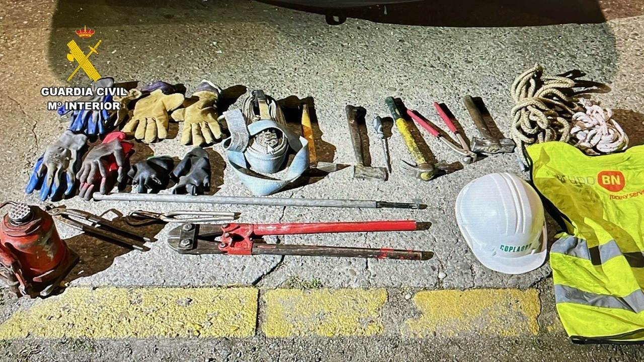 Cinco detenidos por robo de material en las obras del AVE