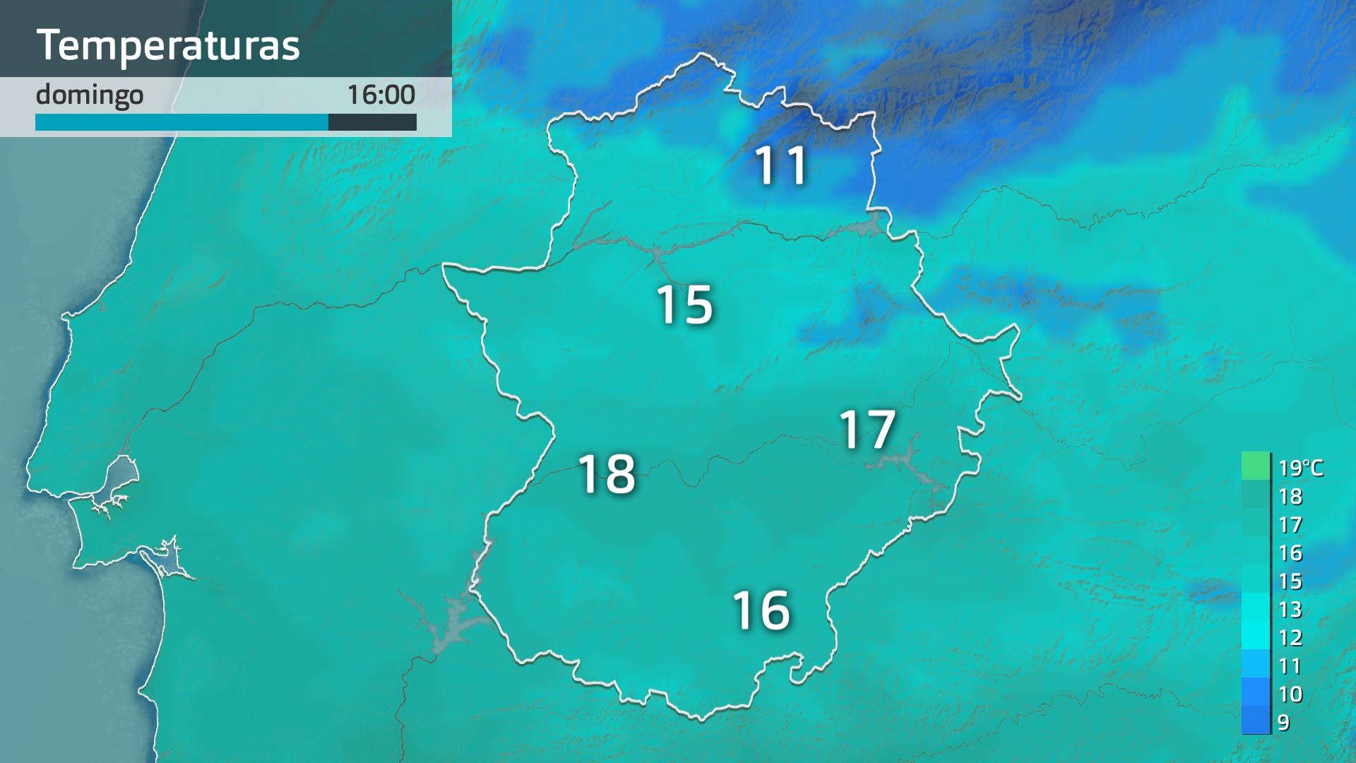 Temperatura máxima prevista