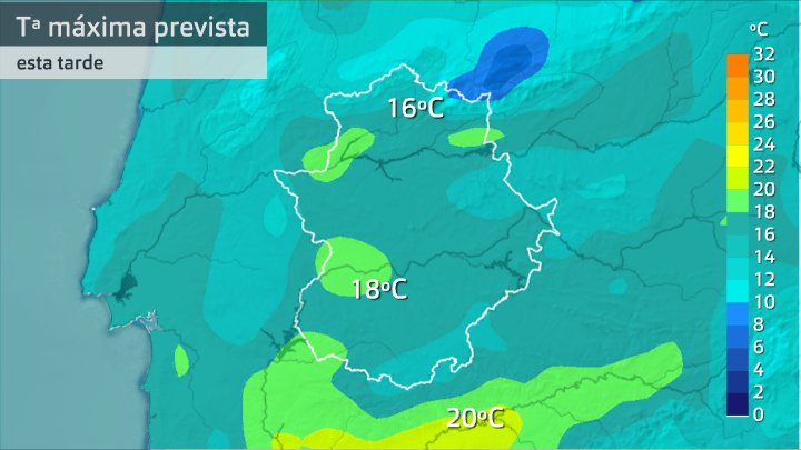 Temperatura máxima prevista para hoy viernes 30 de abril