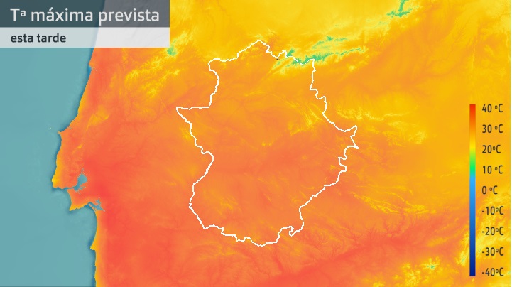 Temperatura máxima prevista para hoy miércoles 13 de octubre