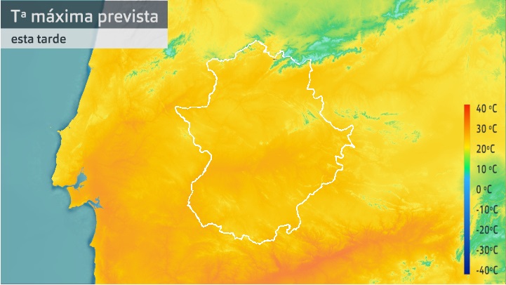 Temperatura máxima prevista para hoy viernes 22 de octubre