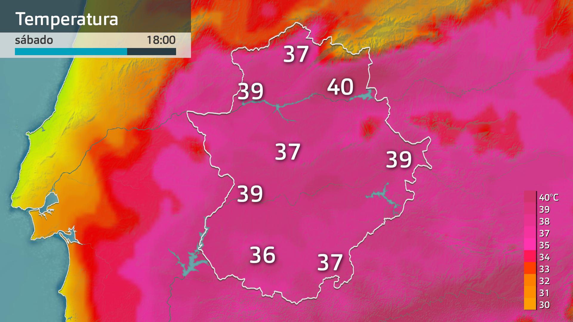 Temperaturas máximas 2 de agosto