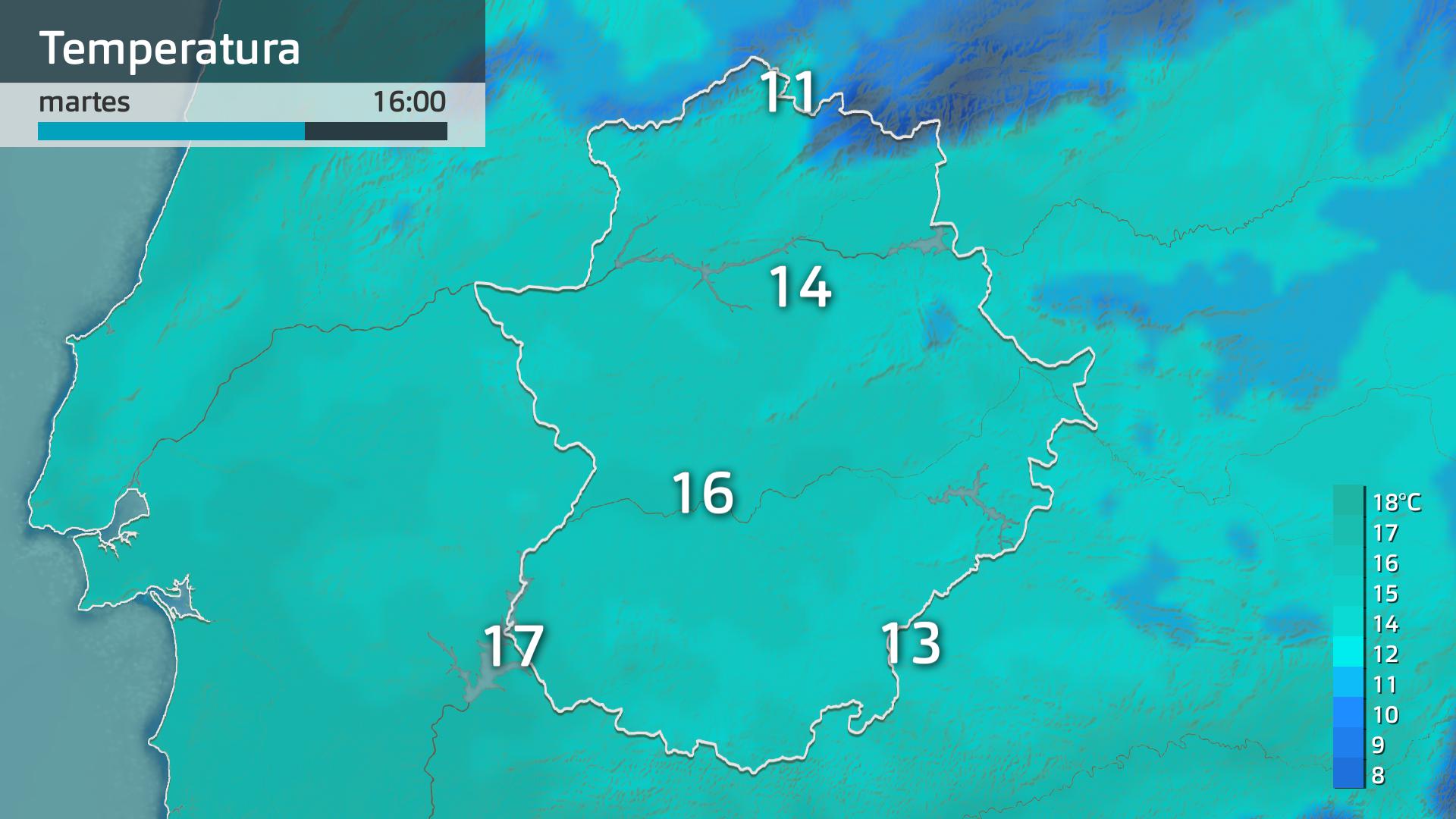 Temperatura máxima prevista