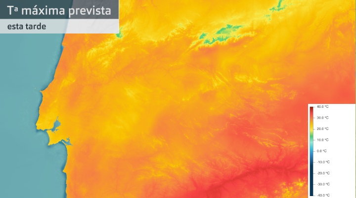 Temperatura máxima prevista para hoy lunes 13 de septiembre