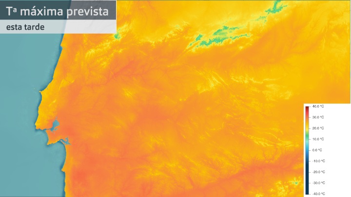 Temperatura máxima prevista para hoy jueves 16 de septiembre