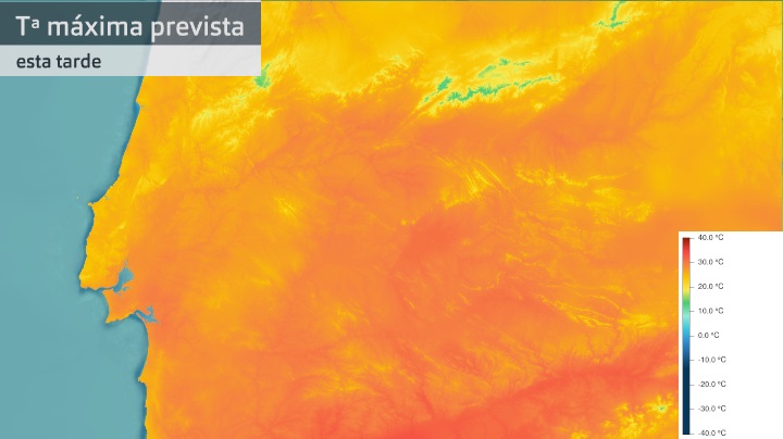 Temperatura máxima prevista para hoy viernes 17 de septiembre