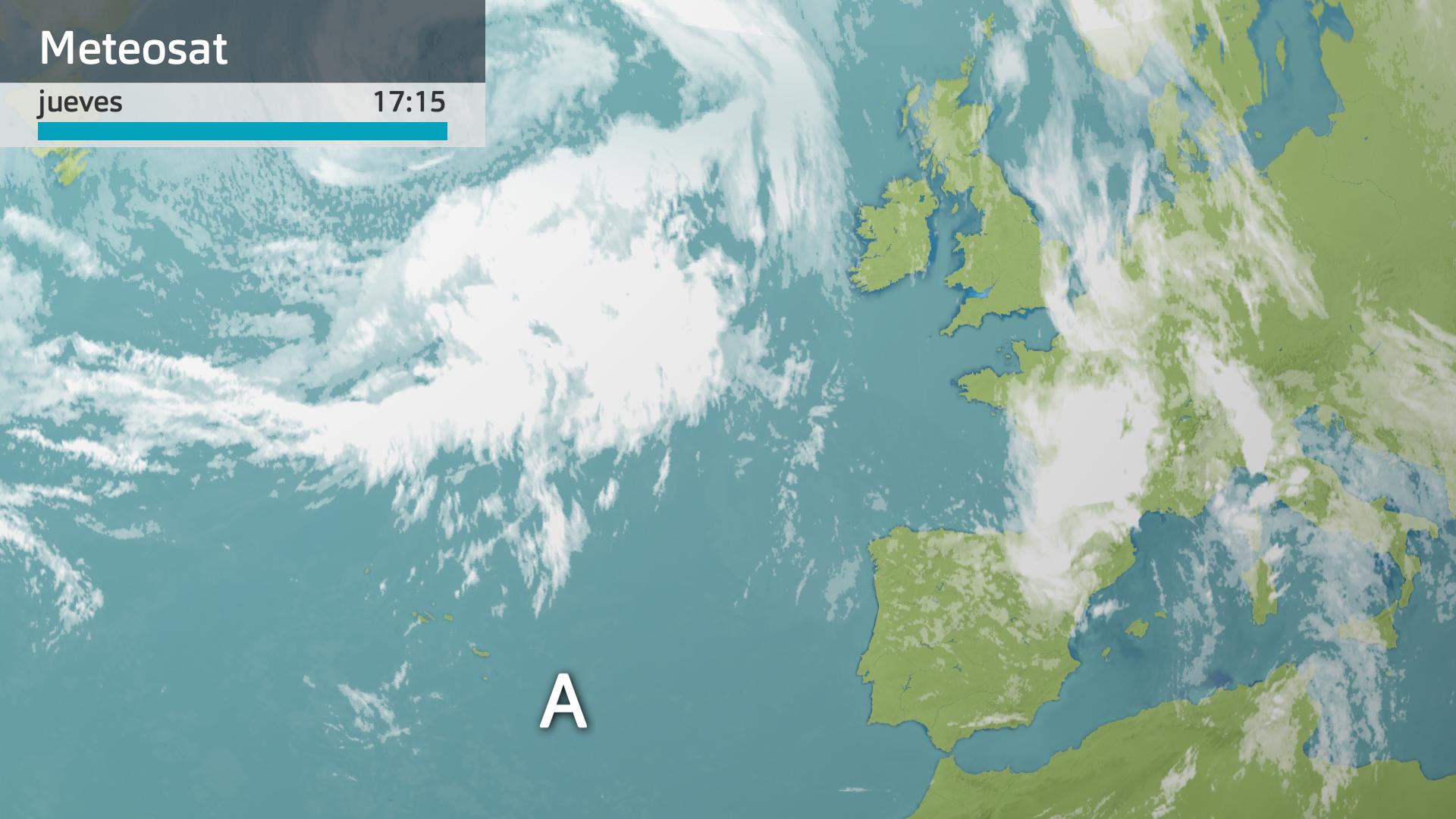 Imagen del Meteosat a las 17:15 horas