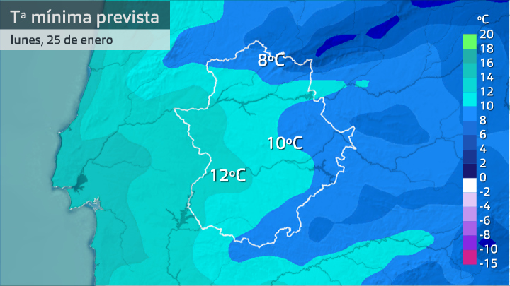Temperatura mínima prevista