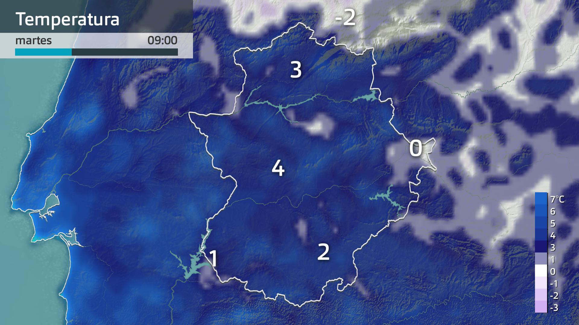 Temperatura mínima prevista