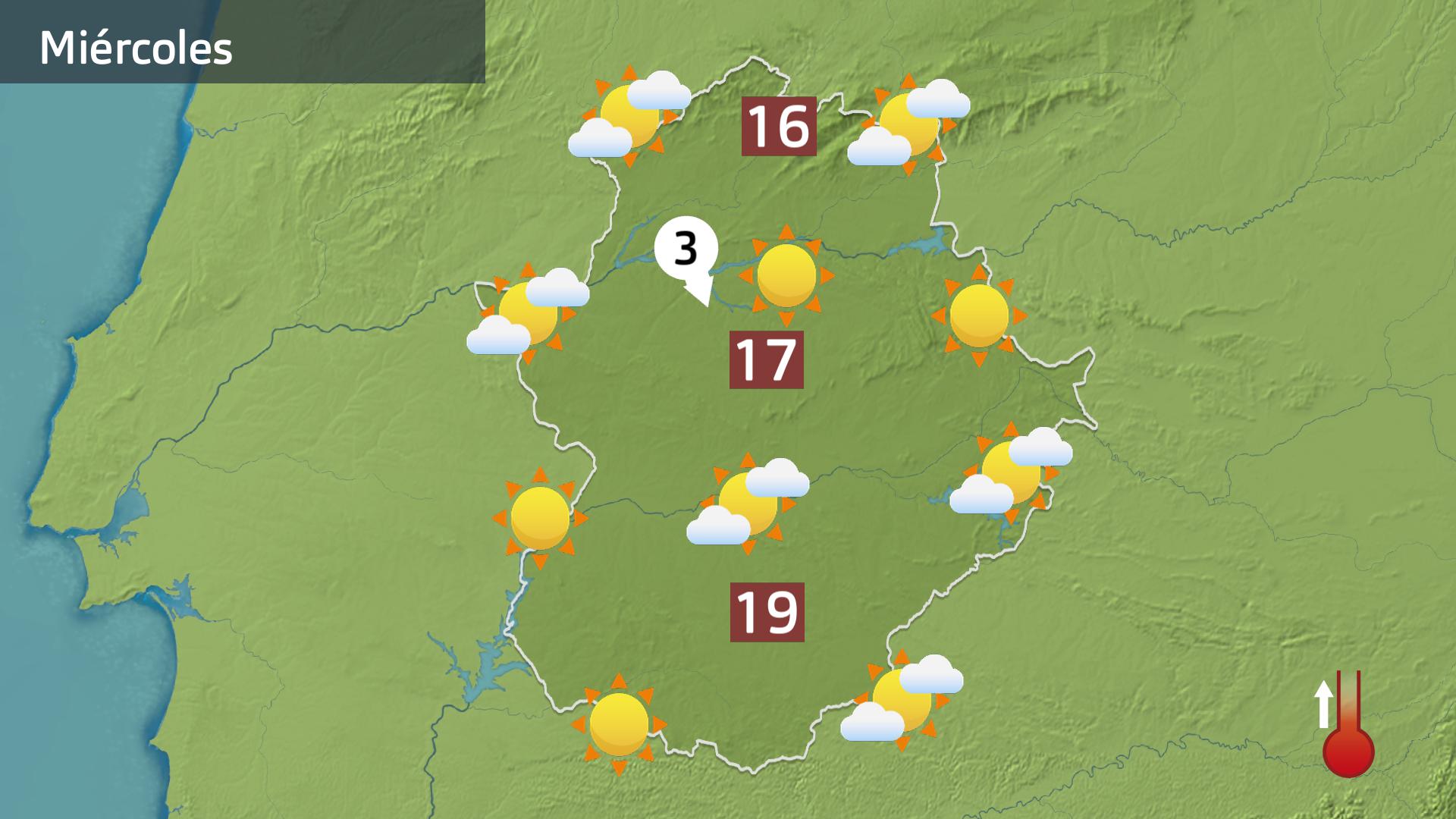 Mapa de previsión para hoy miércoles 4 de diciembre