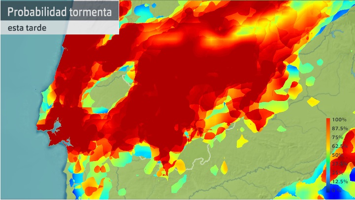 Probabilidad de tormenta para hoy lunes 13 de septiembre