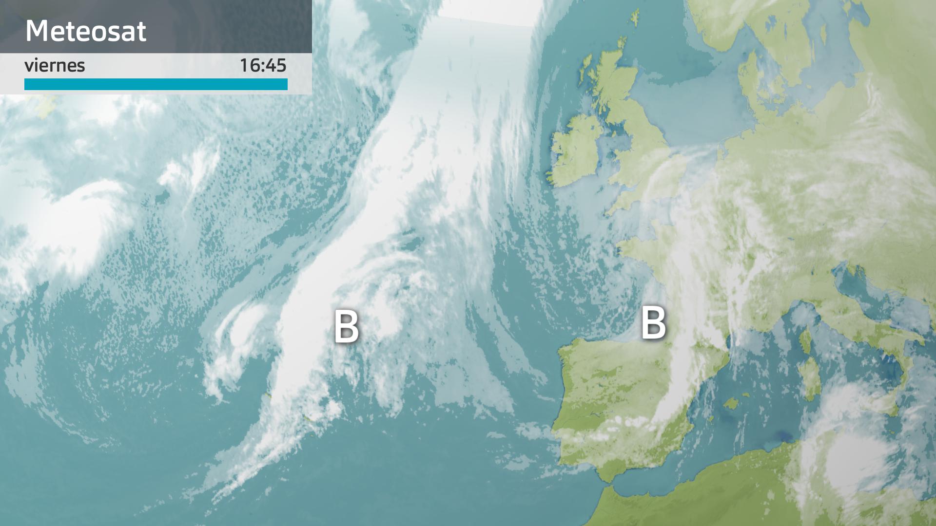 Imagen del Meteosat a las 16:45 horas