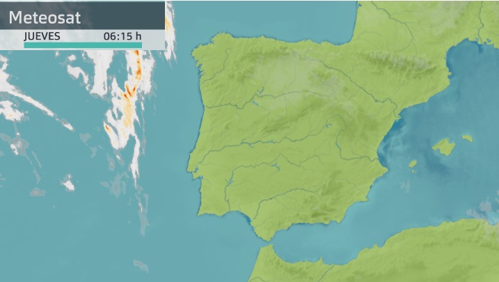 Imagen del Meteosat jueves 14 de octubre 6:15 h.