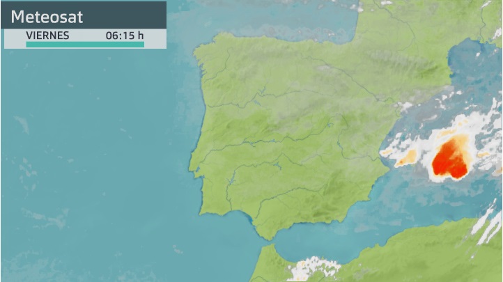 Imagen del Meteosat viernes 22 de octubre 6:15 h.