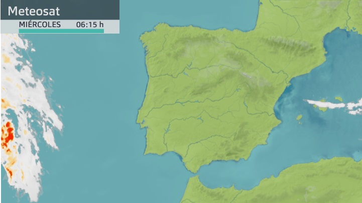 Imagen del Meteosat miércoles 13 de octubre 6:15 h.
