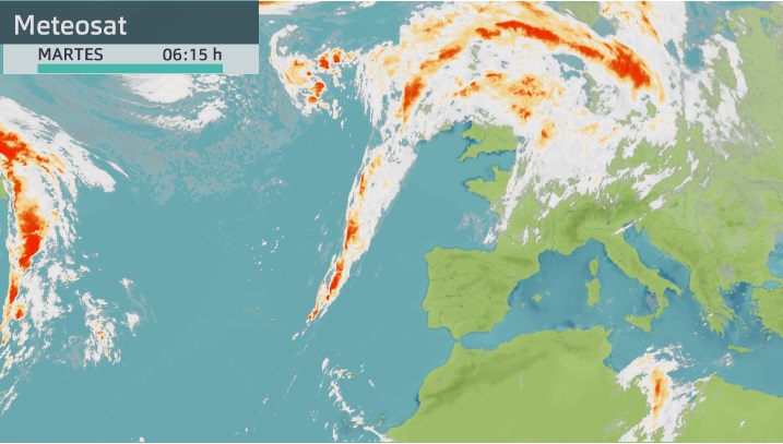 Imagen del Meteosat martes 19 de octubre 6:15 h.
