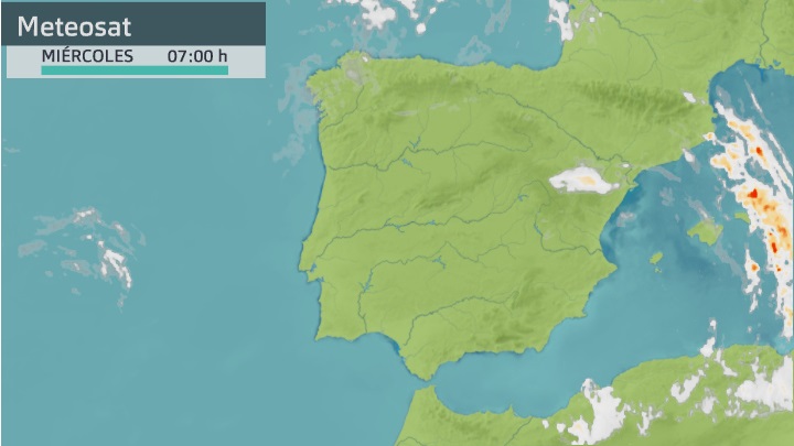 Imagen del Meteosat miércoles 8 de septiembre 7 h.